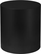 Load image into Gallery viewer, Cylinder Matte Black End Table image