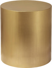 Load image into Gallery viewer, Cylinder Brushed Gold End Table image