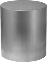 Load image into Gallery viewer, Cylinder Brushed Chrome End Table image