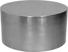 Load image into Gallery viewer, Cylinder Brushed Chrome Coffee Table image