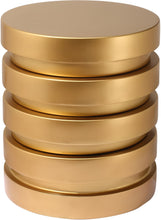 Load image into Gallery viewer, Levels Brushed Gold End Table image