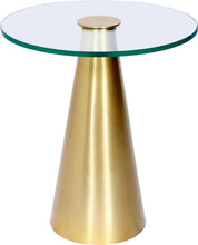 Load image into Gallery viewer, Glassimo Brushed Gold End Table image