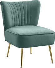Load image into Gallery viewer, Tess Mint Velvet Accent Chair image