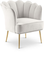 Load image into Gallery viewer, Jester Cream Velvet Accent Chair image