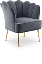 Load image into Gallery viewer, Jester Grey Velvet Accent Chair image
