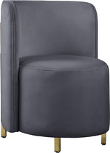 Load image into Gallery viewer, Rotunda Grey Velvet Accent Chair image
