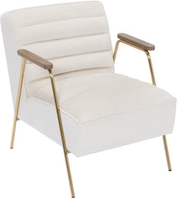 Load image into Gallery viewer, Woodford Cream Velvet Accent Chair image
