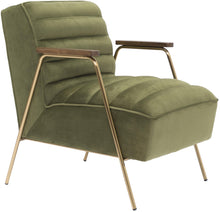 Load image into Gallery viewer, Woodford Olive Velvet Accent Chair image