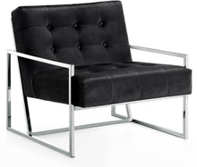 Load image into Gallery viewer, Alexis Black Velvet Accent Chair image