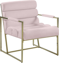 Load image into Gallery viewer, Wayne Pink Velvet Accent Chair image
