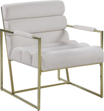 Load image into Gallery viewer, Wayne Cream Velvet Accent Chair image