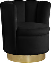 Load image into Gallery viewer, Lily Black Velvet Accent Chair image