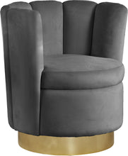 Load image into Gallery viewer, Lily Grey Velvet Accent Chair image