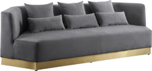 Load image into Gallery viewer, Marquis Grey Velvet Sofa image