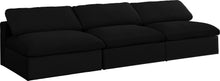 Load image into Gallery viewer, Serene Black Linen Fabric Deluxe Cloud Modular Armless Sofa image