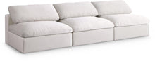 Load image into Gallery viewer, Serene Cream Linen Fabric Deluxe Cloud Modular Armless Sofa image