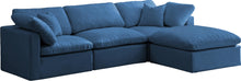 Load image into Gallery viewer, Plush Navy Velvet Standard Cloud Modular Sectional image
