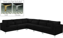 Load image into Gallery viewer, Julia Black Velvet Modular Sectional (6 Boxes) image