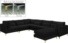 Load image into Gallery viewer, Julia Black Velvet Modular Sectional (7 Boxes) image