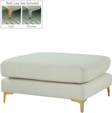 Load image into Gallery viewer, Julia Cream Velvet Modular Ottoman image