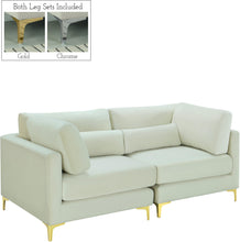 Load image into Gallery viewer, Julia Cream Velvet Modular Sofa image