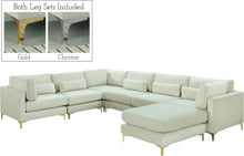 Load image into Gallery viewer, Julia Cream Velvet Modular Sectional (7 Boxes) image