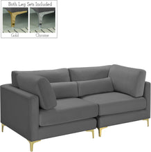 Load image into Gallery viewer, Julia Grey Velvet Modular Sofa image
