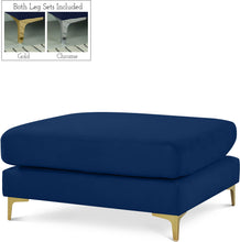Load image into Gallery viewer, Julia Navy Velvet Modular Ottoman image
