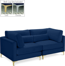 Load image into Gallery viewer, Julia Navy Velvet Modular Sofa image