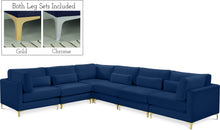 Load image into Gallery viewer, Julia Navy Velvet Modular Sectional (6 Boxes) image