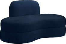 Load image into Gallery viewer, Mitzy Navy Velvet Loveseat image