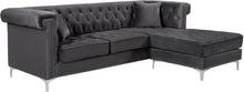 Load image into Gallery viewer, Damian Grey Velvet 2pc. Reversible Sectional image