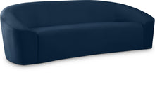 Load image into Gallery viewer, Riley Navy Velvet Sofa image