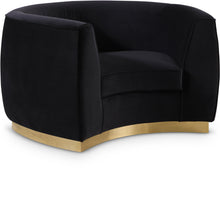 Load image into Gallery viewer, Julian Black Velvet Chair image