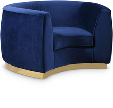 Load image into Gallery viewer, Julian Navy Velvet Chair image