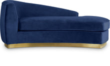 Load image into Gallery viewer, Julian Navy Velvet Chaise image