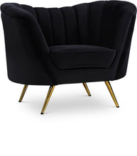 Load image into Gallery viewer, Margo Black Velvet Chair image
