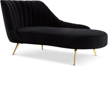 Load image into Gallery viewer, Margo Black Velvet Chaise image