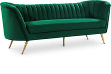 Load image into Gallery viewer, Margo Green Velvet Sofa image