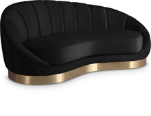 Load image into Gallery viewer, Shelly Black Velvet Chaise image