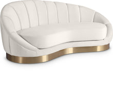 Load image into Gallery viewer, Shelly Cream Velvet Chaise image