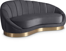 Load image into Gallery viewer, Shelly Grey Velvet Chaise image