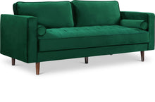 Load image into Gallery viewer, Emily Green Velvet Sofa image