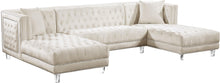 Load image into Gallery viewer, Moda Cream Velvet 3pc. Sectional image