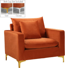 Load image into Gallery viewer, Naomi Cognac Velvet Chair image