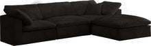 Load image into Gallery viewer, Cozy Black Velvet Cloud Modular Sectional image