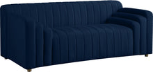 Load image into Gallery viewer, Naya Navy Velvet Loveseat image