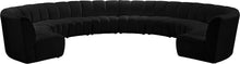 Load image into Gallery viewer, Infinity Black Velvet 10pc. Modular Sectional image