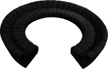 Load image into Gallery viewer, Infinity Black Velvet 11pc. Modular Sectional image