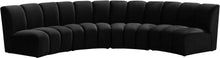 Load image into Gallery viewer, Infinity Black Velvet 4pc. Modular Sectional image